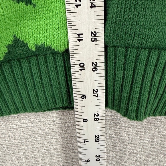 imagin8 Unicorn Christmas Sweater Women Medium Green Red Holiday Ugly Sweater - Picture 6 of 11